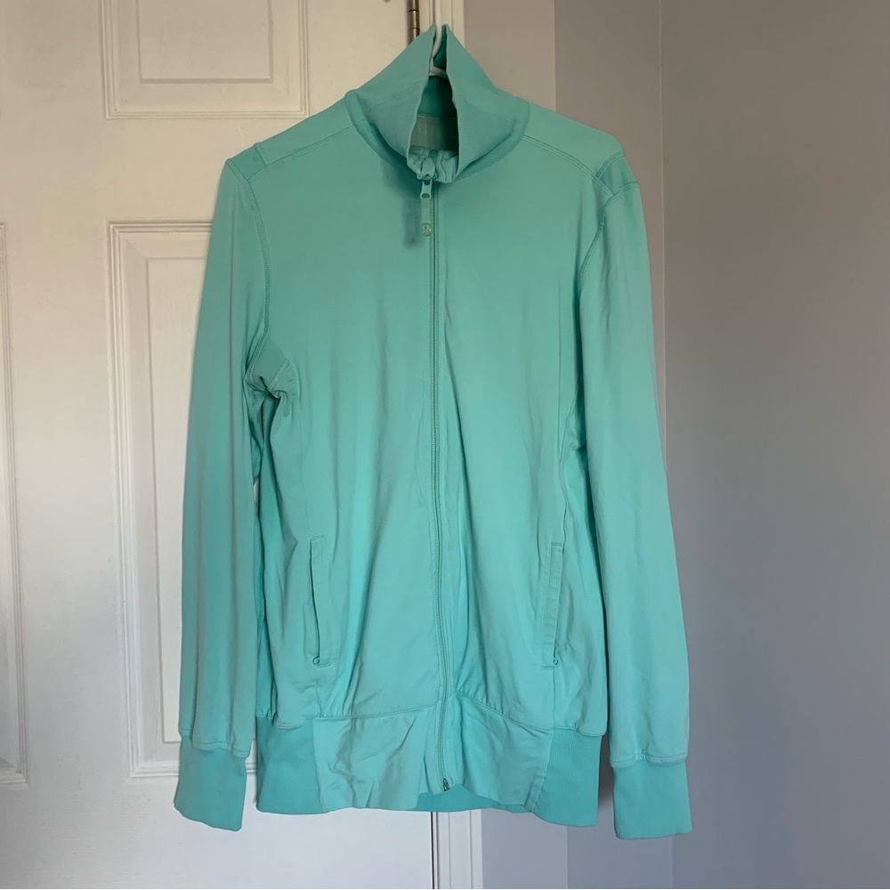 Lululemon Raja Reversible Jacket Teal Mesh Size 8 - Picture 2 of 8